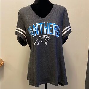 Gray Carolina Panthers Football Graphic T-Shirt